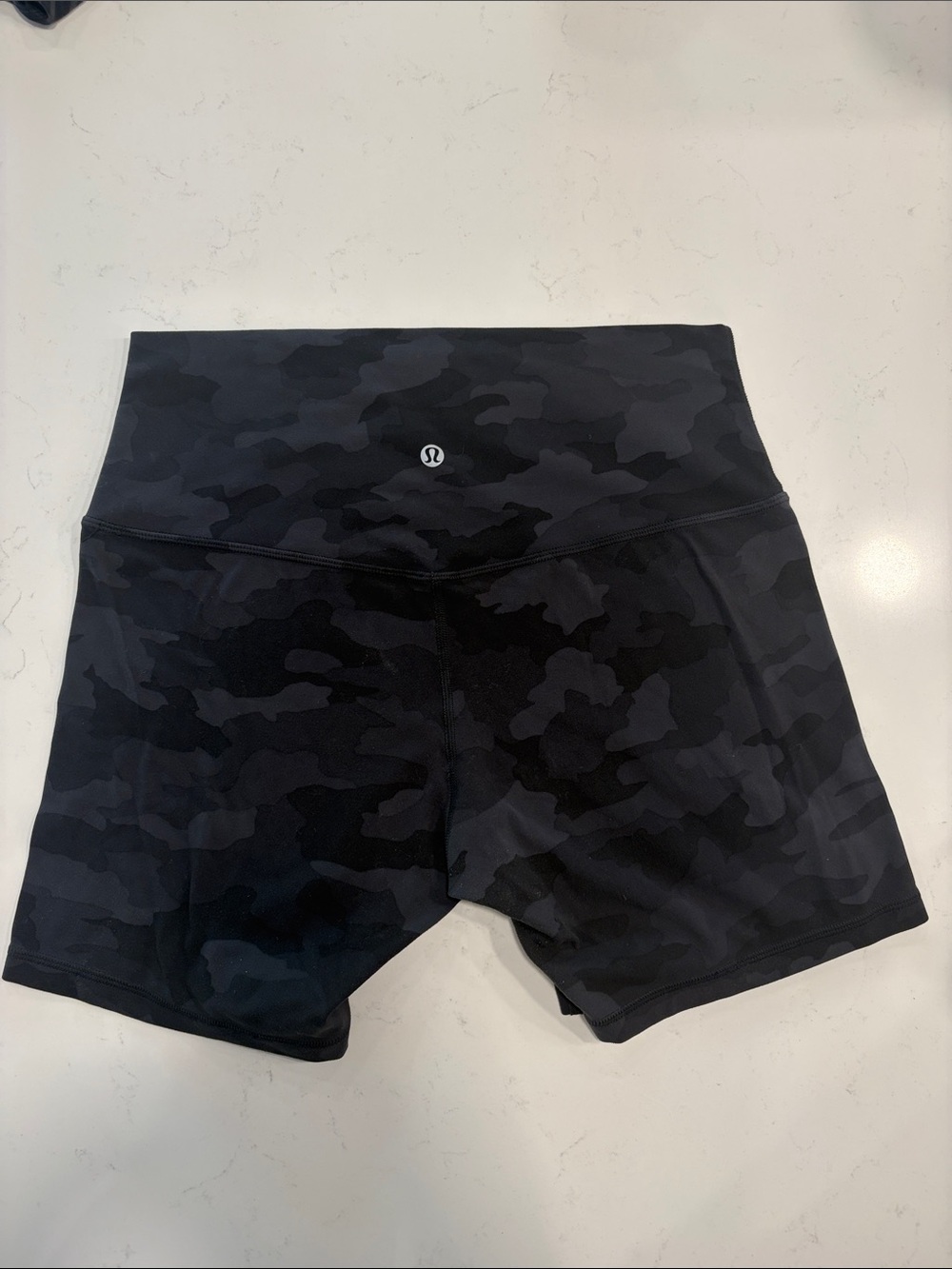 lululemon athletica Black Camo High-Rise Bike Shorts Size 10